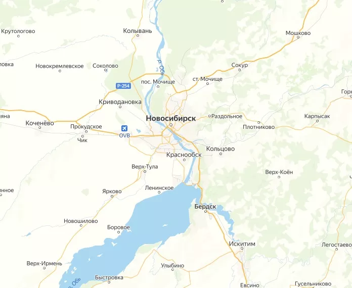 Карта Новосибирска